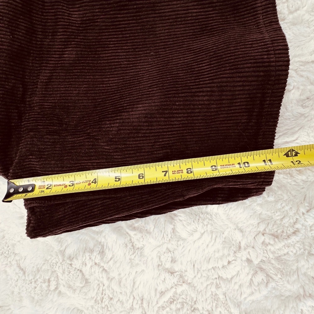 Empyre Mens Brown Corduroy Skate Shorts Baggy Wide Wale Size 32 Streetwear - Picture 8 of 8